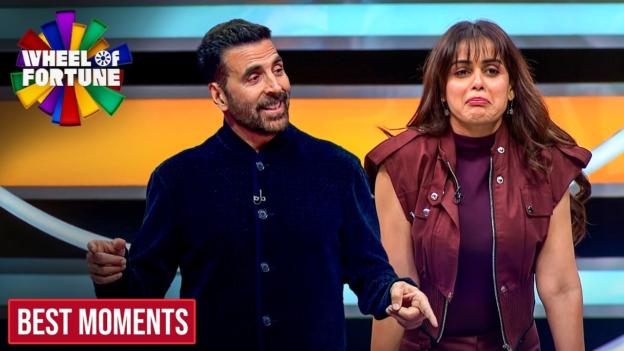 Akshay Kumar | Akshay Kumar ने मस्ती में Genelia को बुलाया Aryabhata की fan | Wheel of Fortune