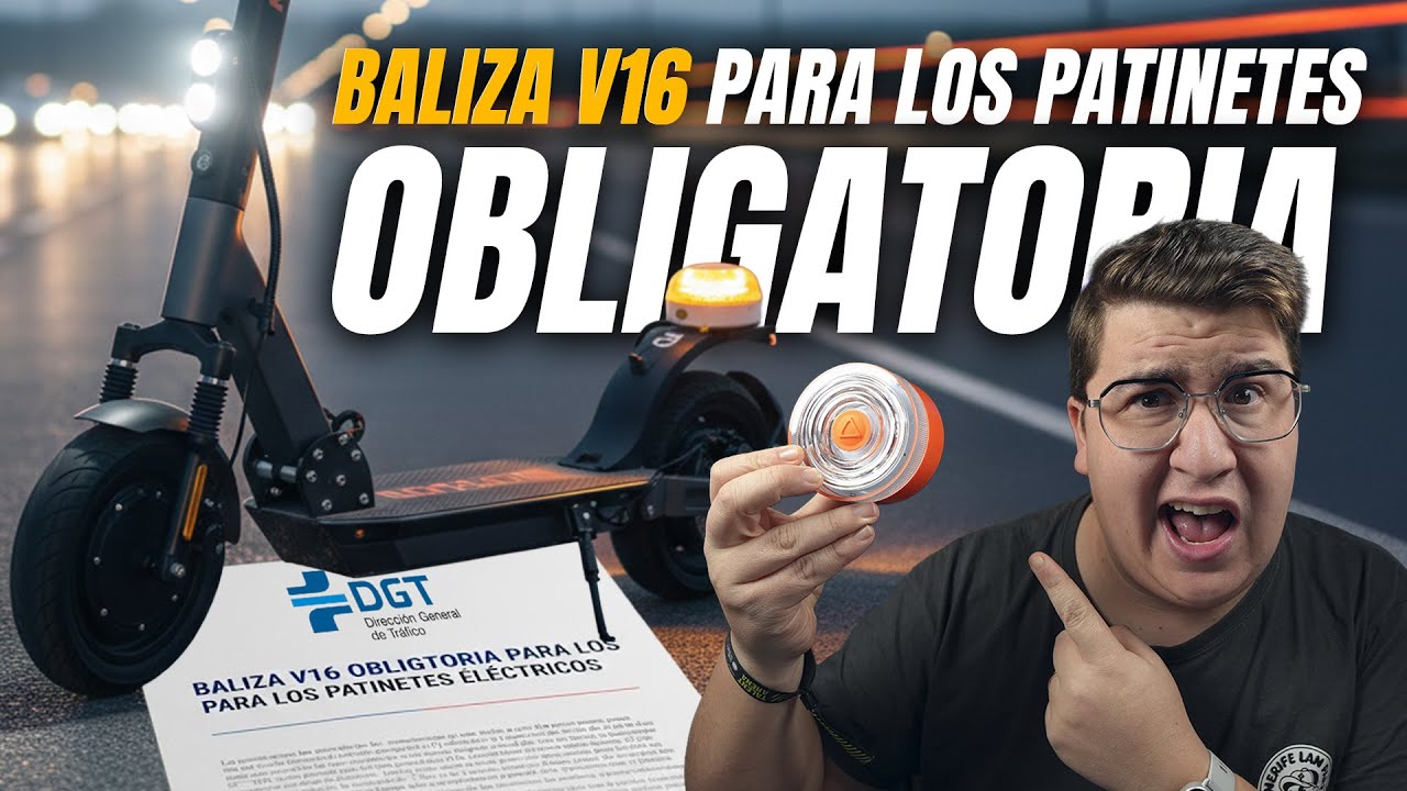 Es OBLIGATORIA la BALIZA V16 en patinetes eléctricos? 🚨