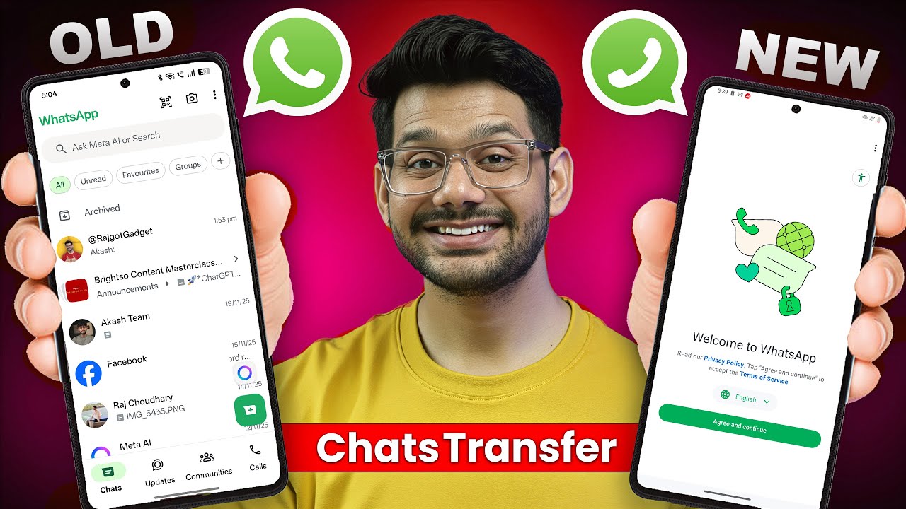 How to Transfer WhatsApp chats from old phone to new phone | WhatsApp Data transfer |New Update 2026