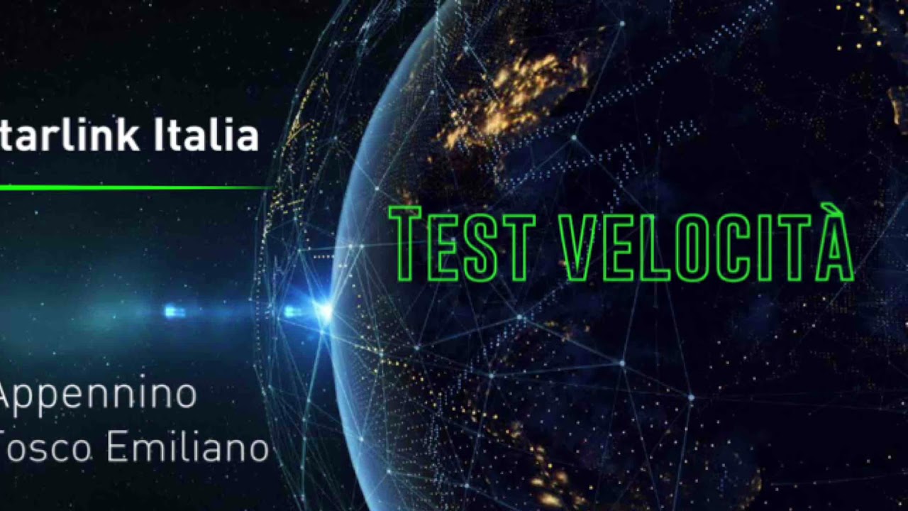 Test Starlink Appennino Tosco Emiliano