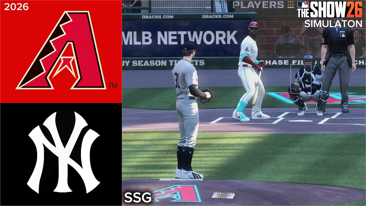 Симуляция матча Diamondbacks против Yankees | 19.09.26 | MLB The Show 26