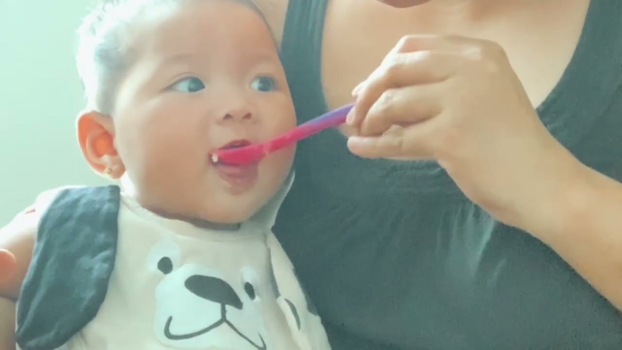 Baby Potato | eating potato | first solid food |Baby at 6 months