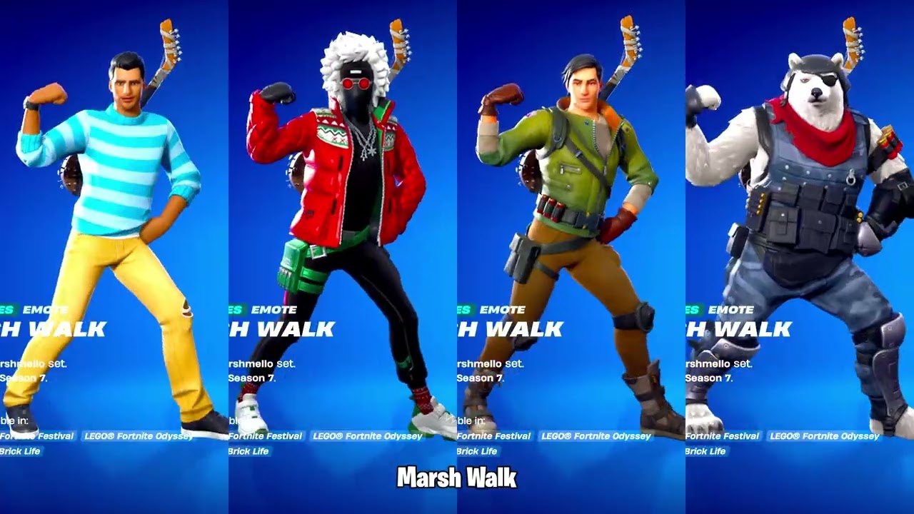 ALL NEW FORTNITE SKINS & EMOTES SHOWCASE!🔥