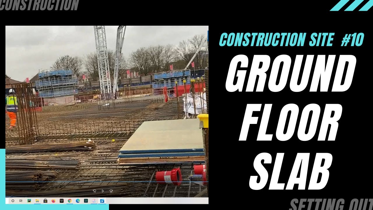 CONSTRUCTION SITE #10 - Ground floor slab construction. Hunnebeck and Peri decking.