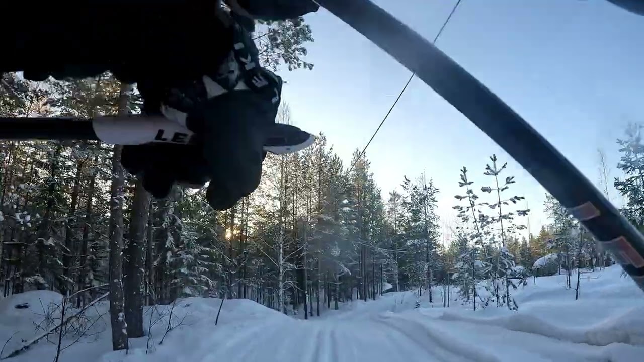 Skidåkning i Bergby