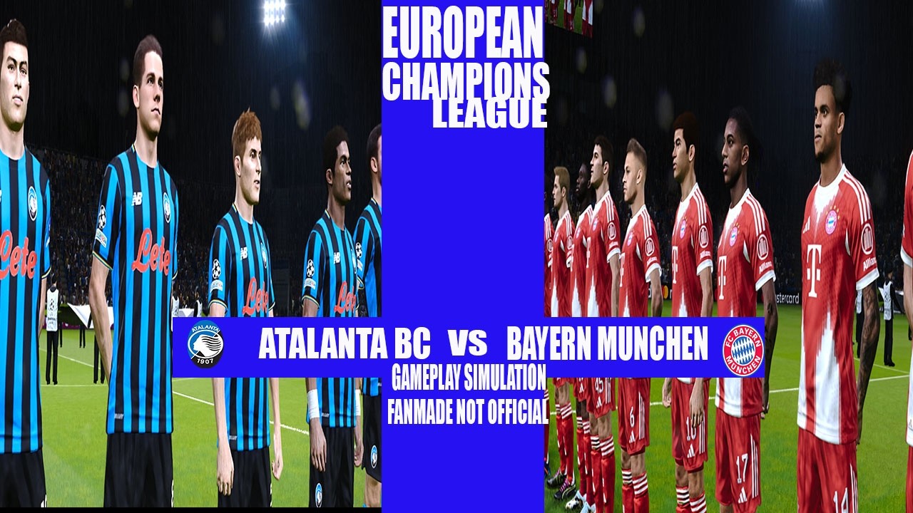 Atalanta BC vs Bayern Munich | UEFA Champions League Match | Gameplay Simulation