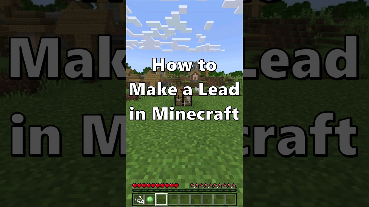 How to Make a Lead in Minecraft 1.19.3🤣🤣 #shorts #minecraft #lead