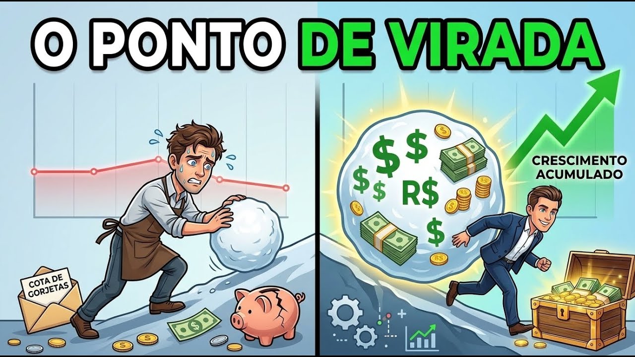 Como a capitalização composta realmente funciona (efeito bola de neve)