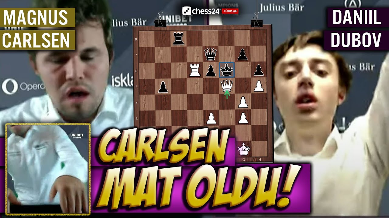 CARLSEN SİNİRDEN LAPTOP KIRIYOR!(Görüntülerle)| MAT OLDU ve ELENDİ! | Magnus Carlsen vs Daniil Dubov