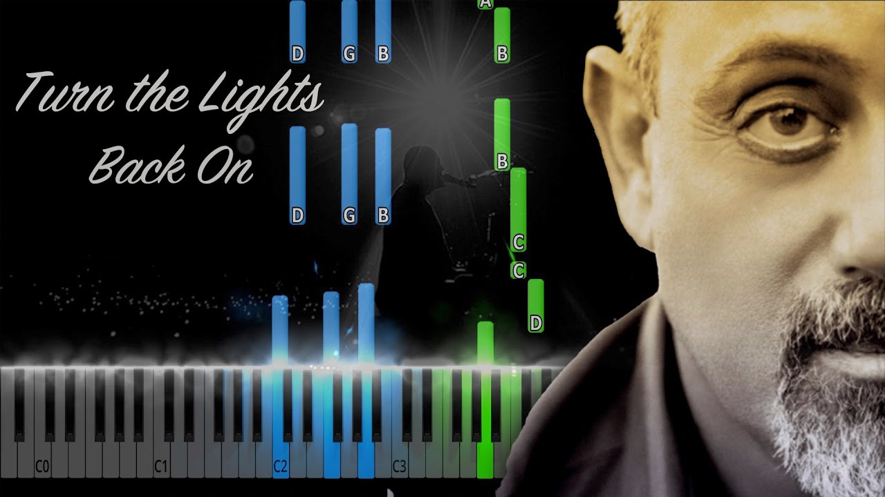 Billy Joel - Turn the Lights Back On Piano Tutorial