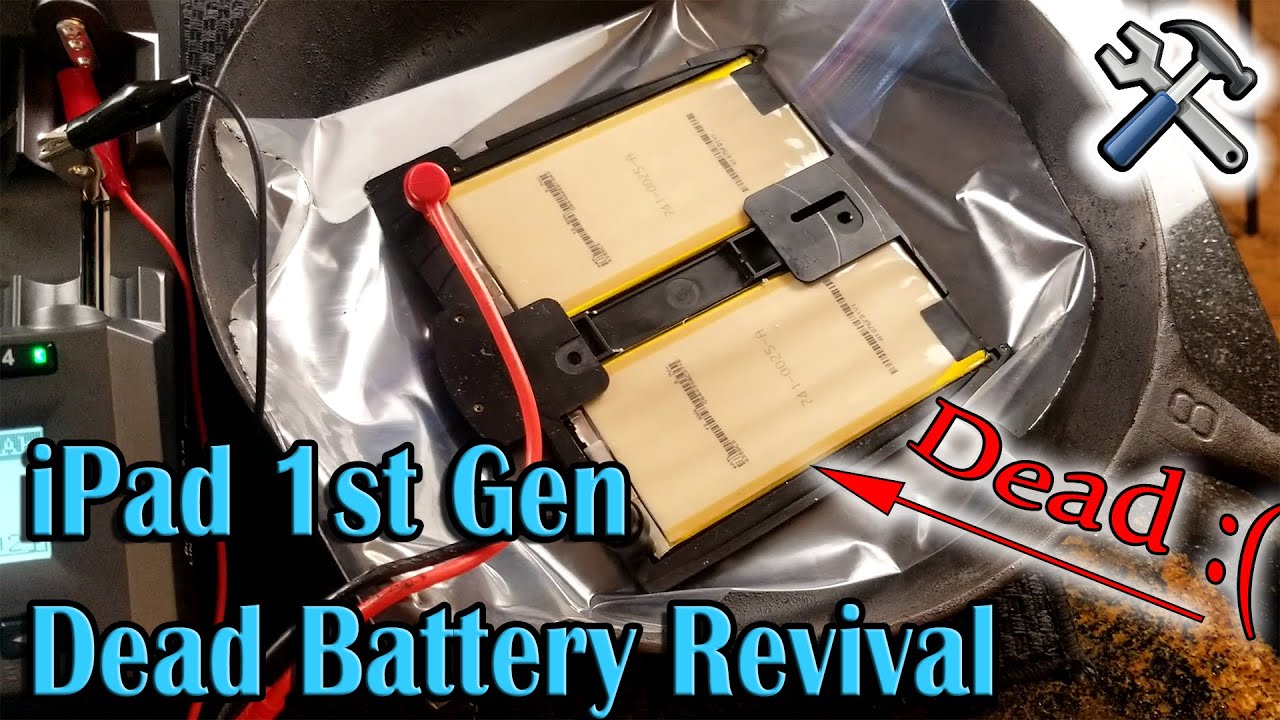 Cooking with Lithium | Apple iPad 1st Gen - dead battery revival