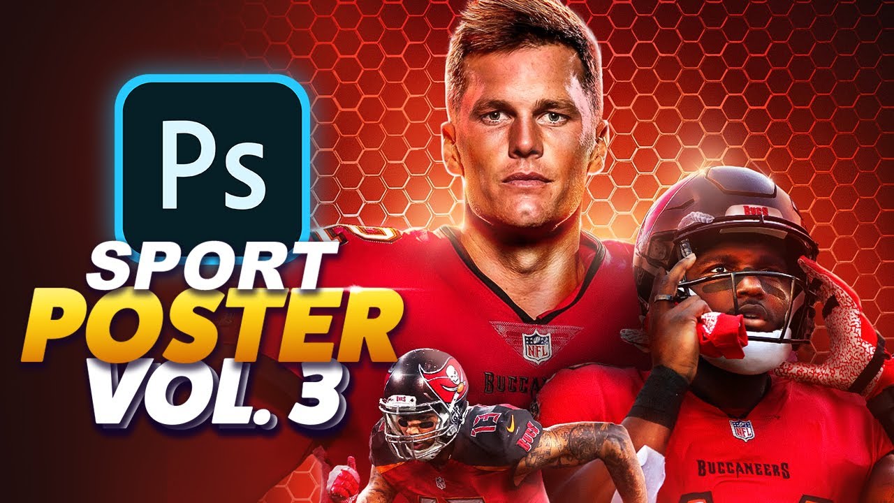 Designing A Sports Poster in Photoshop | Tampa Bay Buccaneers