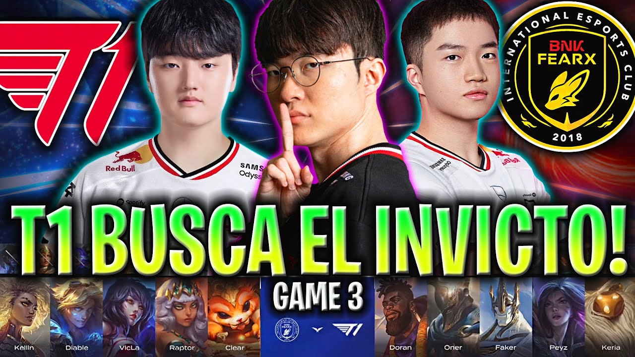 T1 EN BUSCA DE SEGUIR INVICTO EN LA LCK!😱 | T1 vs BFX Game 3 LCK CUP 2026 en ESPAÑOL