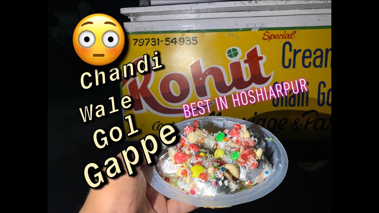 Chandi Wale Gol Gappe In Hoshiarpur 🤩👌
