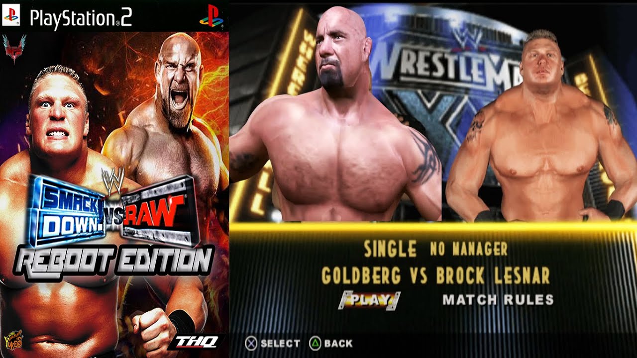 Goldberg (New Model) vs Brock Lesnar | Wrestlemania XX | WWE SVR Reboot Edition
