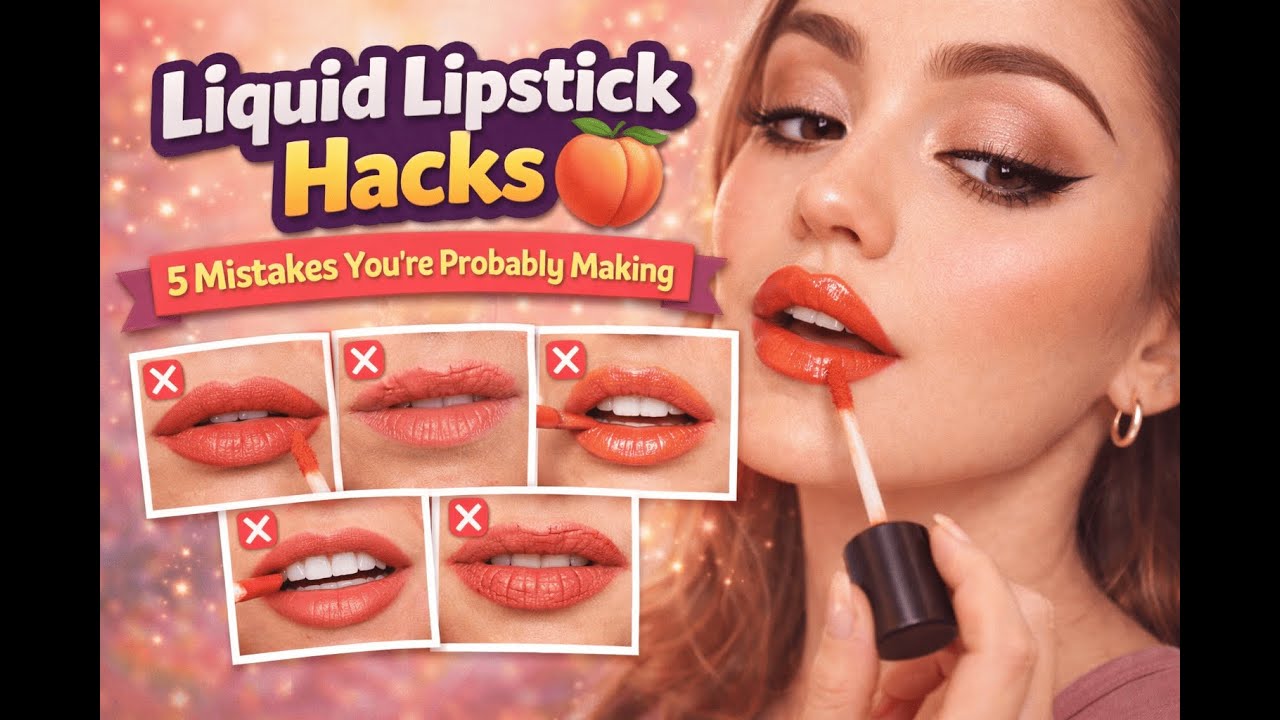 💄 Liquid Lipstick Hacks 🍑 | 5 Mistakes You’re Probably Making|