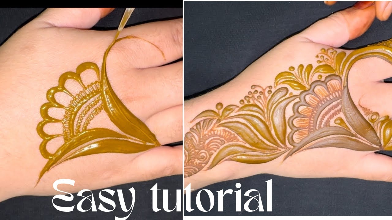 Easy Mehndi Design Tutorial | Latest Beautiful Mehendi Pattern