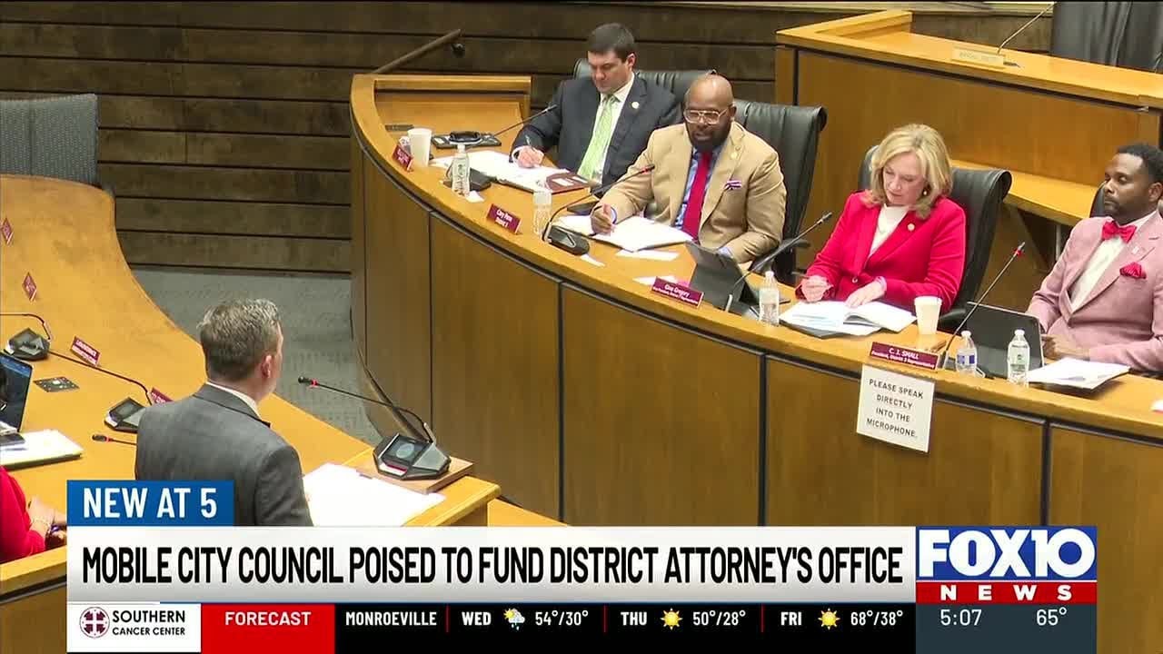 Mobile City Council seems poised – reluctantly – to fund DA’s Office