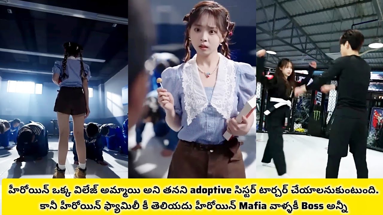 హీరోయిన్ ఒక్క విలేజ్ అమ్మాయి అని తన ఫ్యామిలీ టూర్చర్ చేయాలనుకుంటారు.కానీ హీరోయిన్ కీ చూసి mafia boss