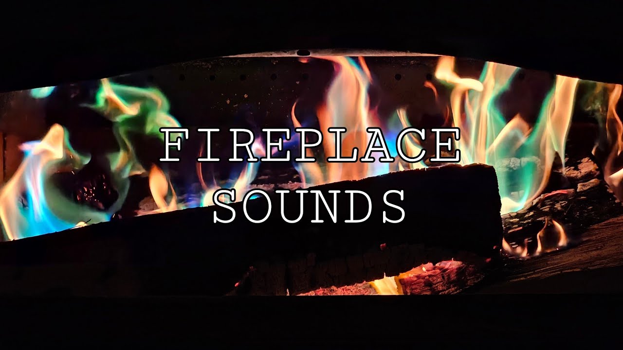 Colorful fireplace sounds for relaxation and sleep