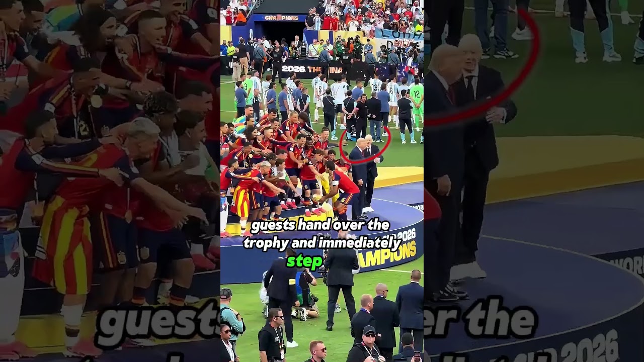 Nobody realized what Lamine Yamal did during Trump&rsquo;s stage appearance&hellip; ⚽#worldcup #lamineyamal