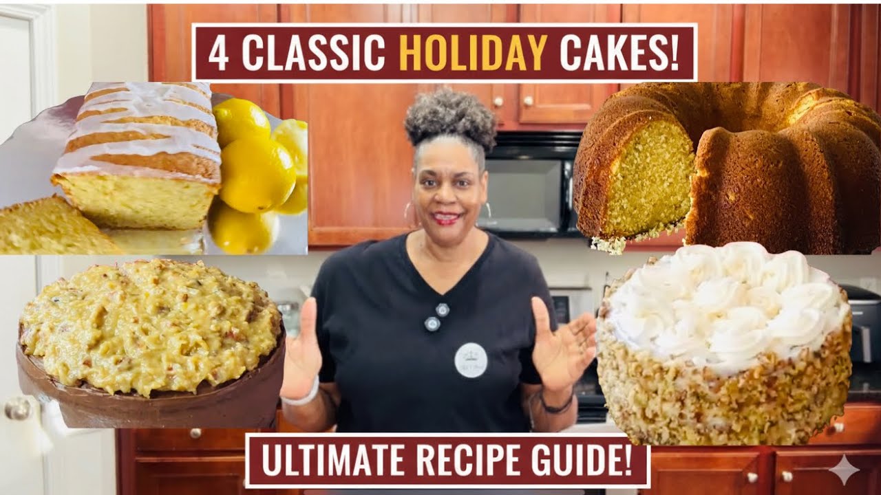 STOP Buying Cakes! 4 Classic Holiday Cakes In One Video! (Easy, Simple, Delicious)