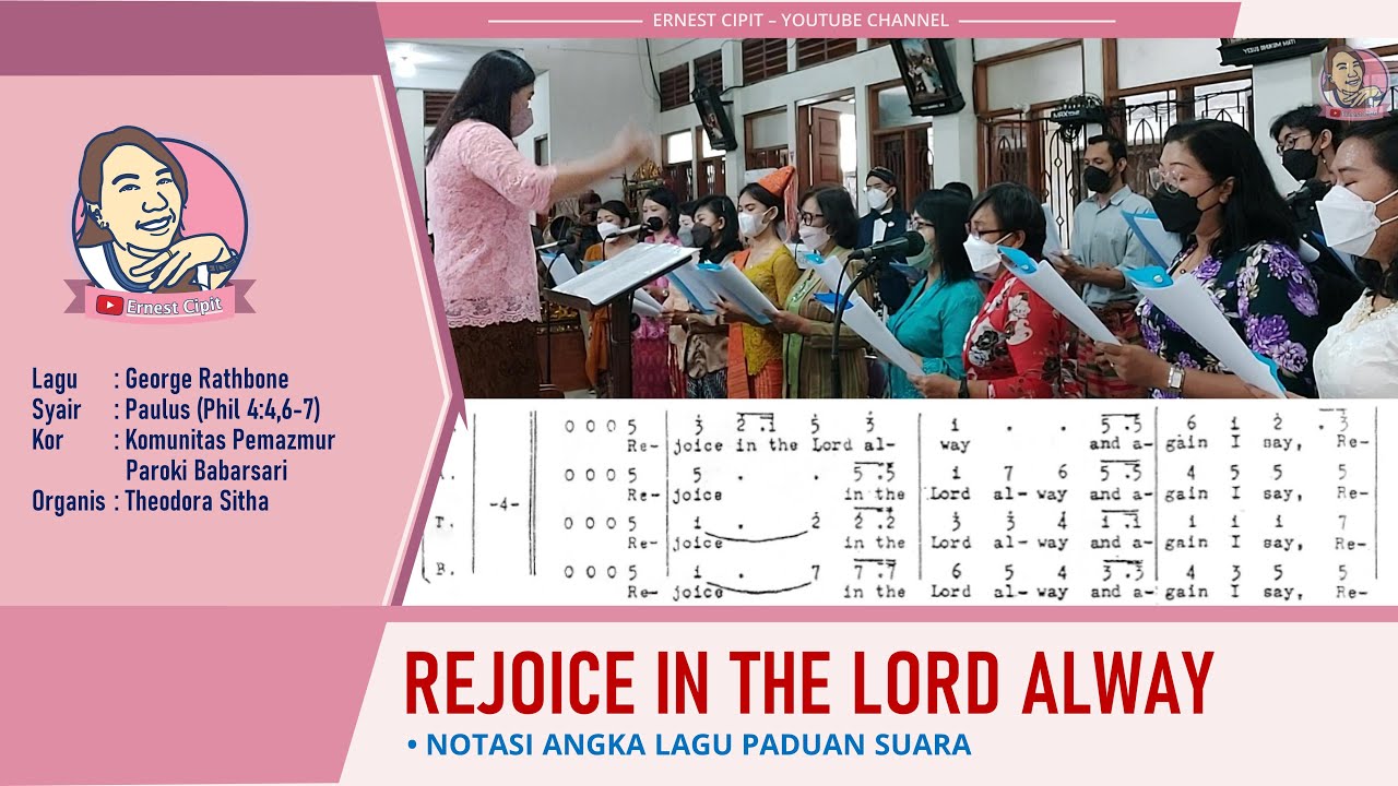 Rejoice In The Lord Alway | Lagu Komuni Meriah | Komunitas Pemazmur Babarsari
