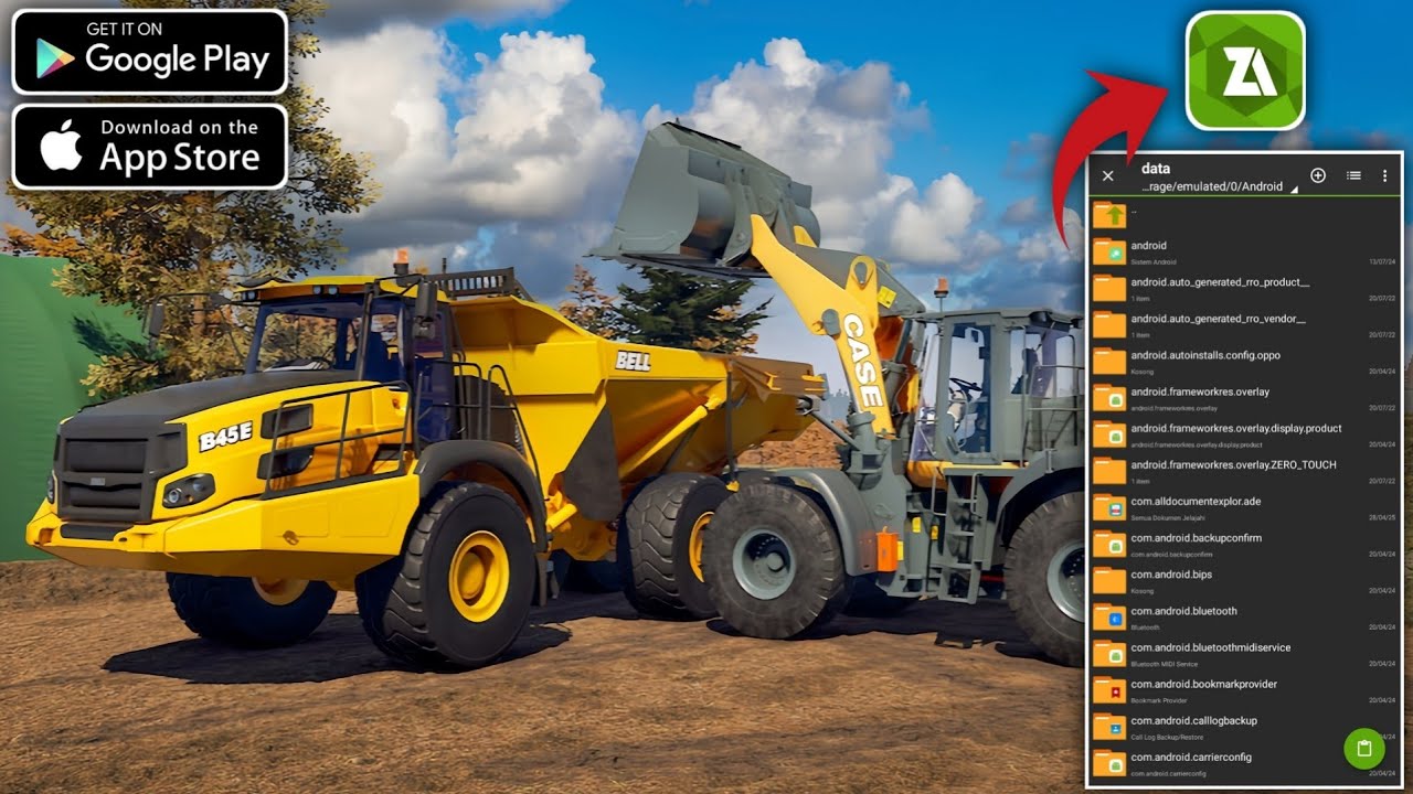 Tutorial Memasang Construction Simulator 3 Di Android/iOS Bagi Pemula 
