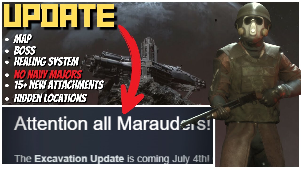 NEW Marauders Excavation Update! NEW Guns, NEW Map, NEW Attachments & More.