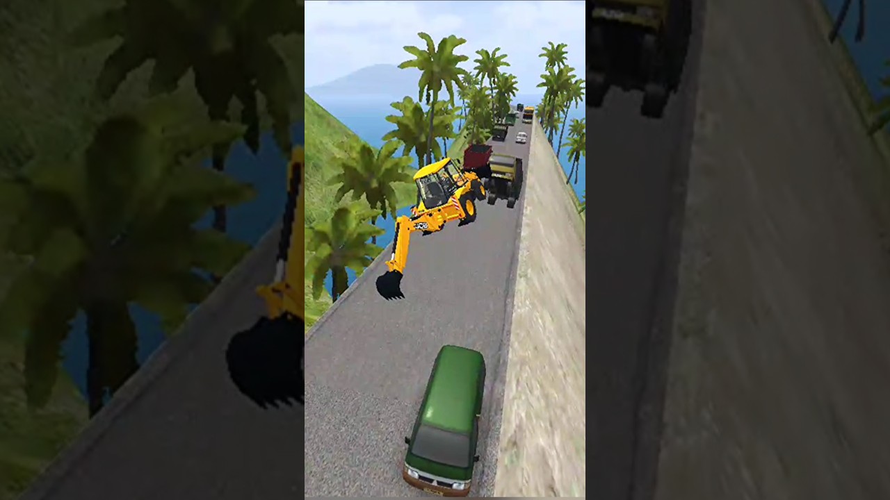 Jcb road accident 😡 #shorts #jcb #jcb3dx #gadi #trending #gadigadi #tractor