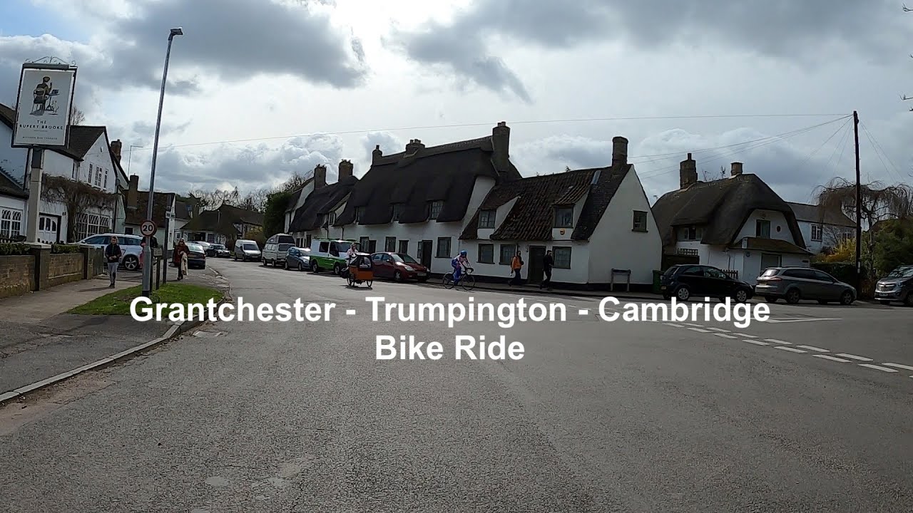 Grantchester to Trumpington to Cambridge | Ride with me on bike | Cambridge, UK
