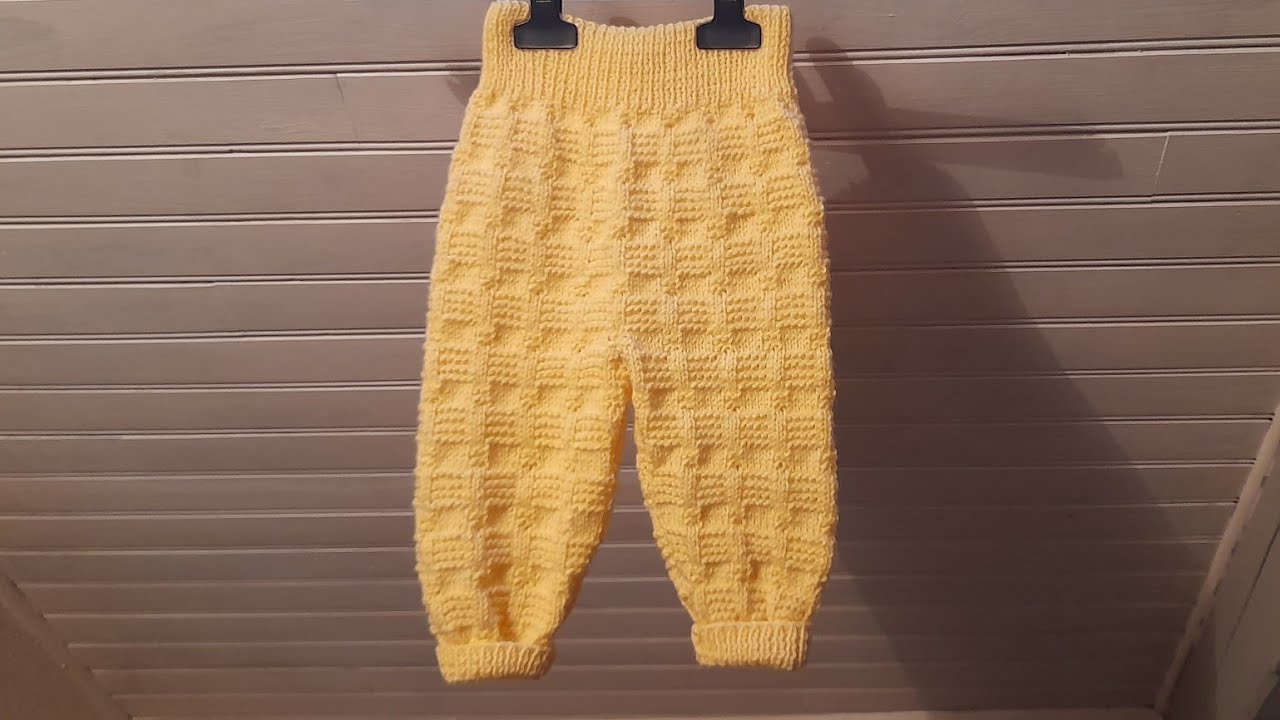 tuto tricot Pantalon motif PARTIE 1