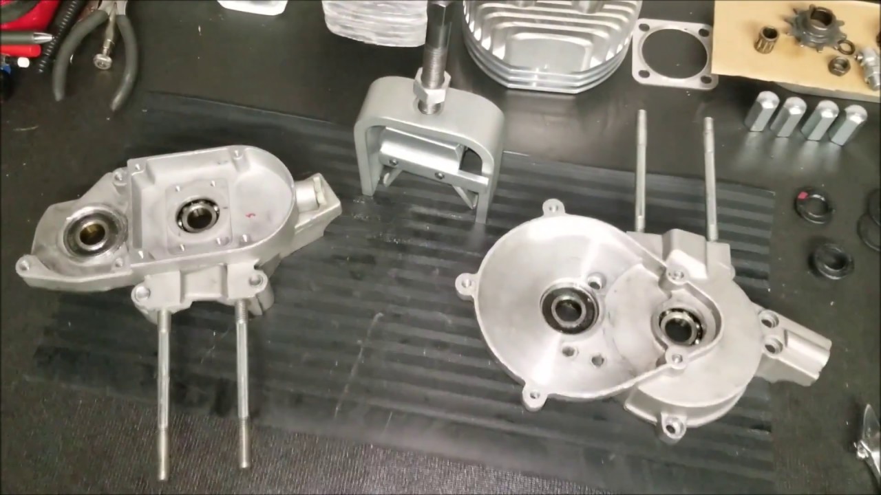 Motorized Bicycle Crankcase: Bearing Removal and Installtion