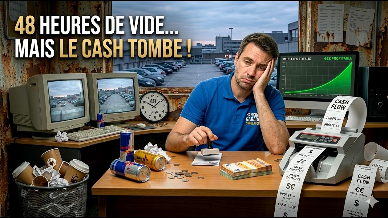 Parking Garage Simulator Ep.4 C'est Vide... Mais le CASH Flow est RÉEL ! 😮 (La Méthode 48h)