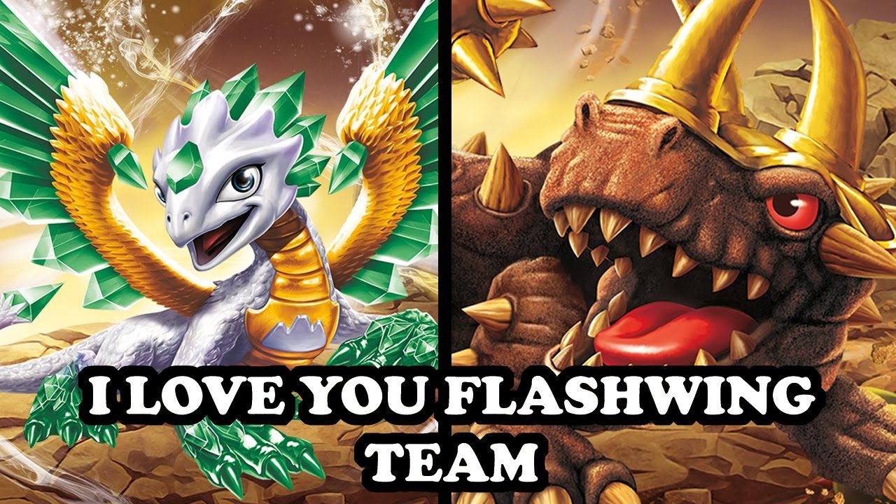 Skylanders Imaginators - S2 Bash & Jade Flashwing GAMEPLAY - I LOVE YOU FLASHWING! TEAM