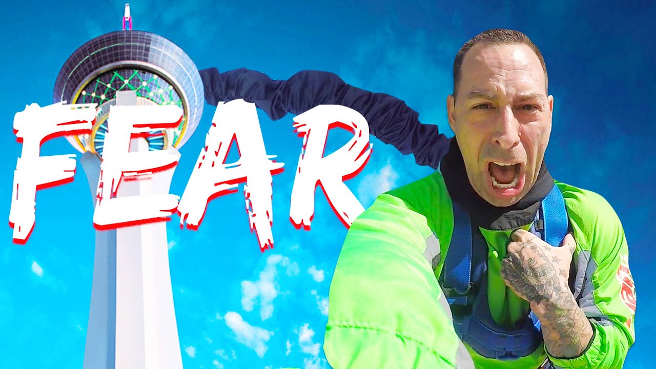 The STRAT Sky Jump Las Vegas – Big Shot – X-Scream- Travel Vlog 2020