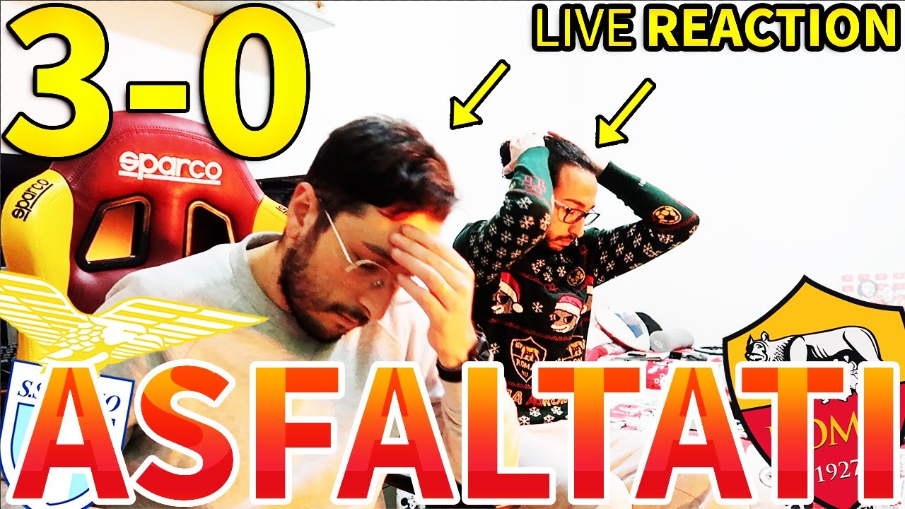 ASFALTATI!!! 🤬🤬🤬 LAZIO 3-0 ROMA [LIVE REACTION]