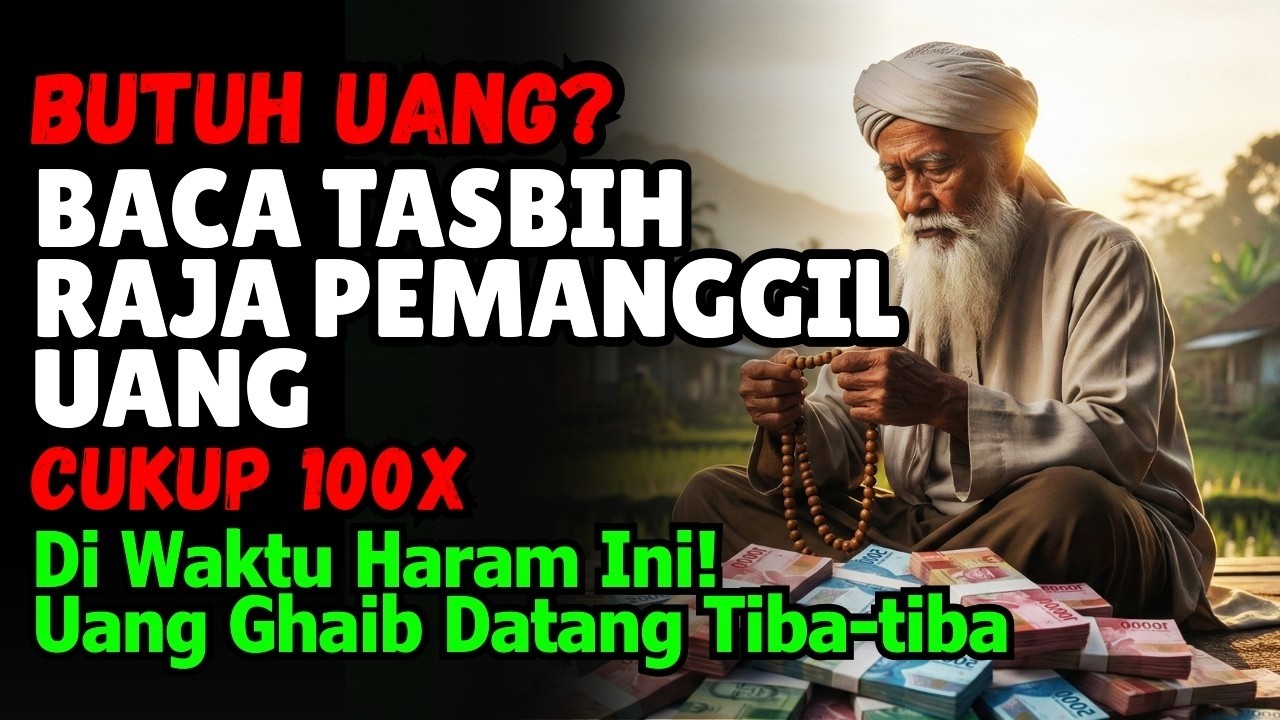 Tasbih Raja Pemanggil Uang... Baca di Waktu Ini! Kepepet, Butuh Cepat, Bayar Utang? Doa Mustajab