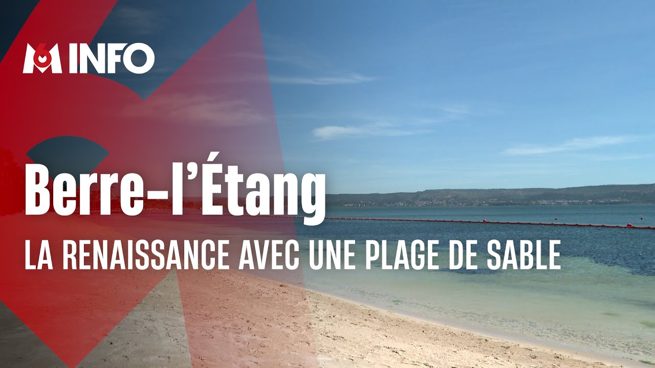 Une plage aménagée ouvre sur l’étang de Berre
