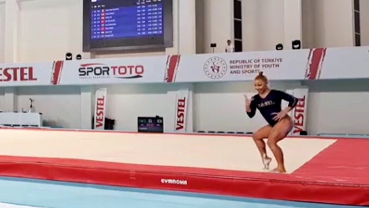 Flavia Saraiva BRA 🇧🇷 - New French Cancan floor routine - Antalya World Cup 2024