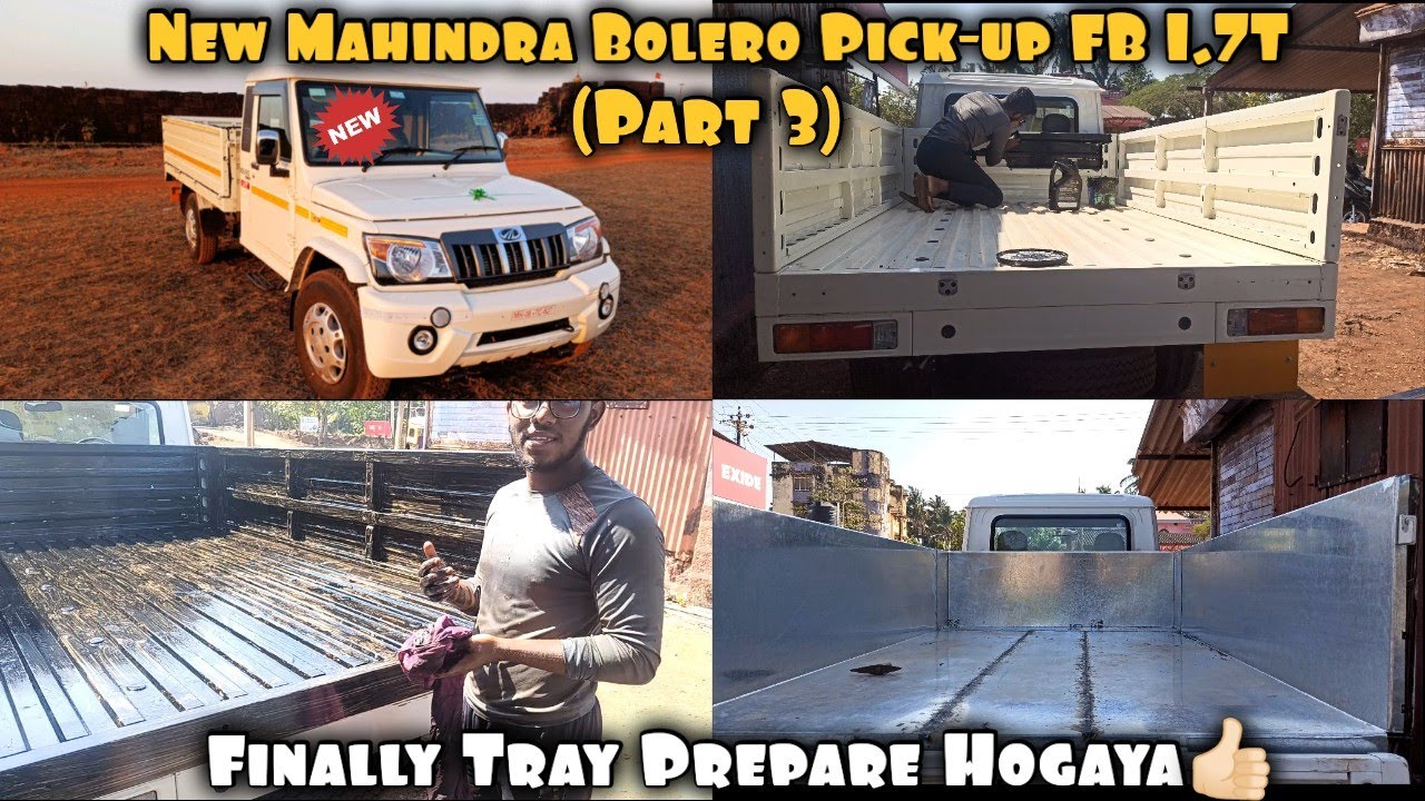 Mahindra Bolero Pick-up FB 1.7T | (Часть 3) Изготовление подноса и навеса/Ghud - Кузовные работы