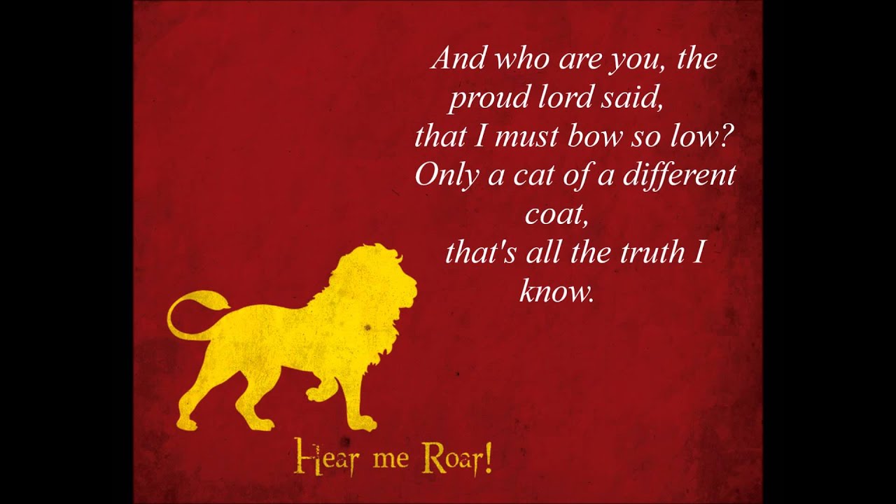 The Rains of Castamere / Lannister Song (LYRICS) HD