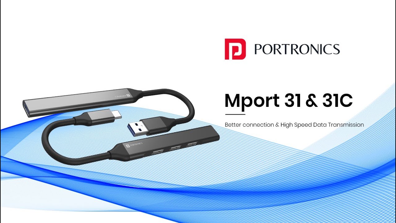 Mport 31 & 31C &ndash; Slimmest, USB Hub for High Speed Connectivity!