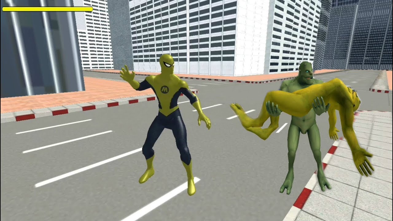 Flying Spider Hero City Rescue | Flying Spider Hero Vs Monster Villains - Android GamePlay