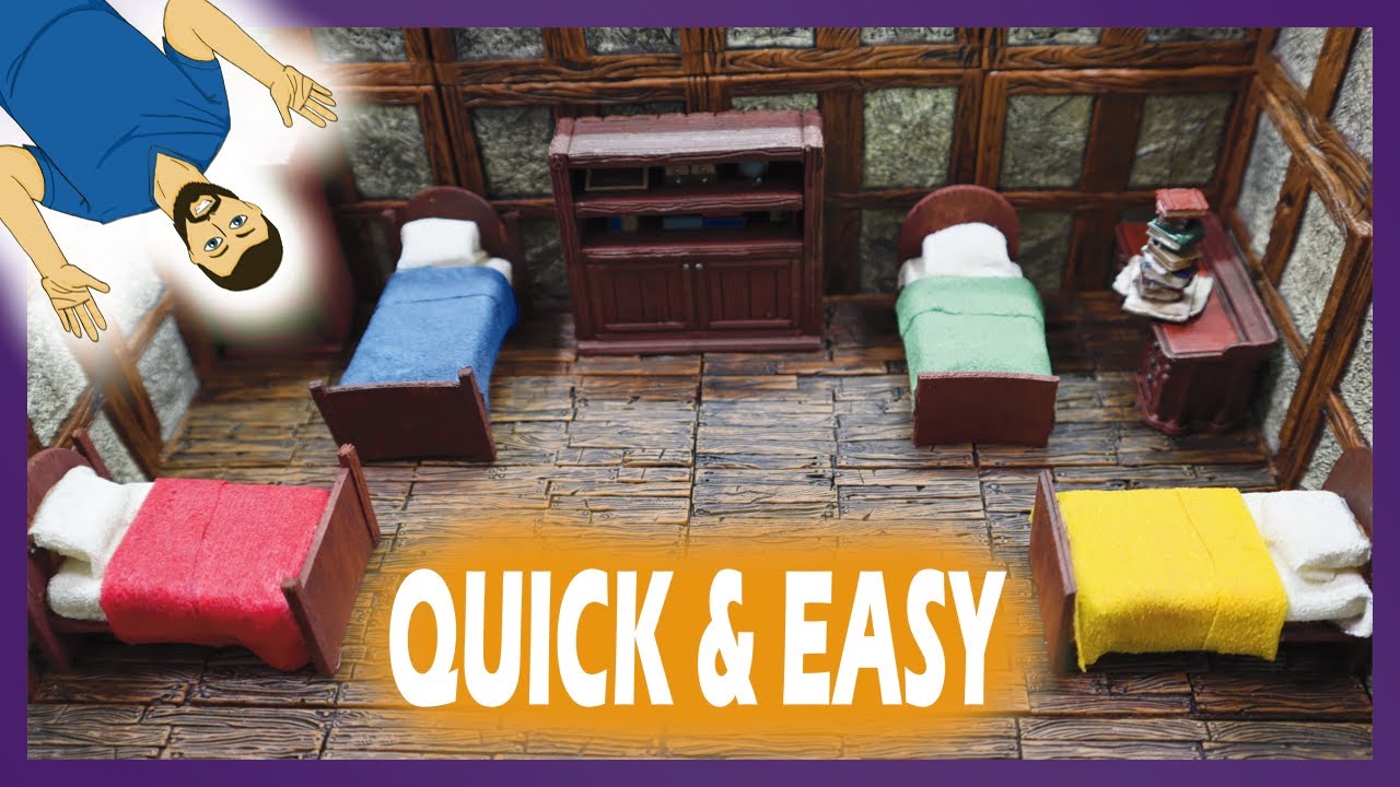 EPIC DIY: Crafting Tiny Beds for D&D and Wargaming!