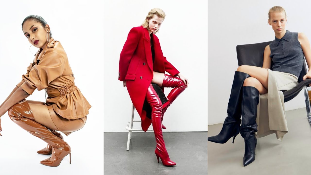 Lavishing & Spectacular Leather Long High Heel Boots 