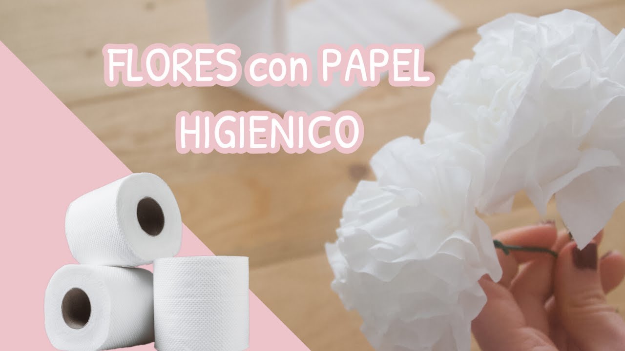 Como hacer FLORES con PAPEL HIGIENICO