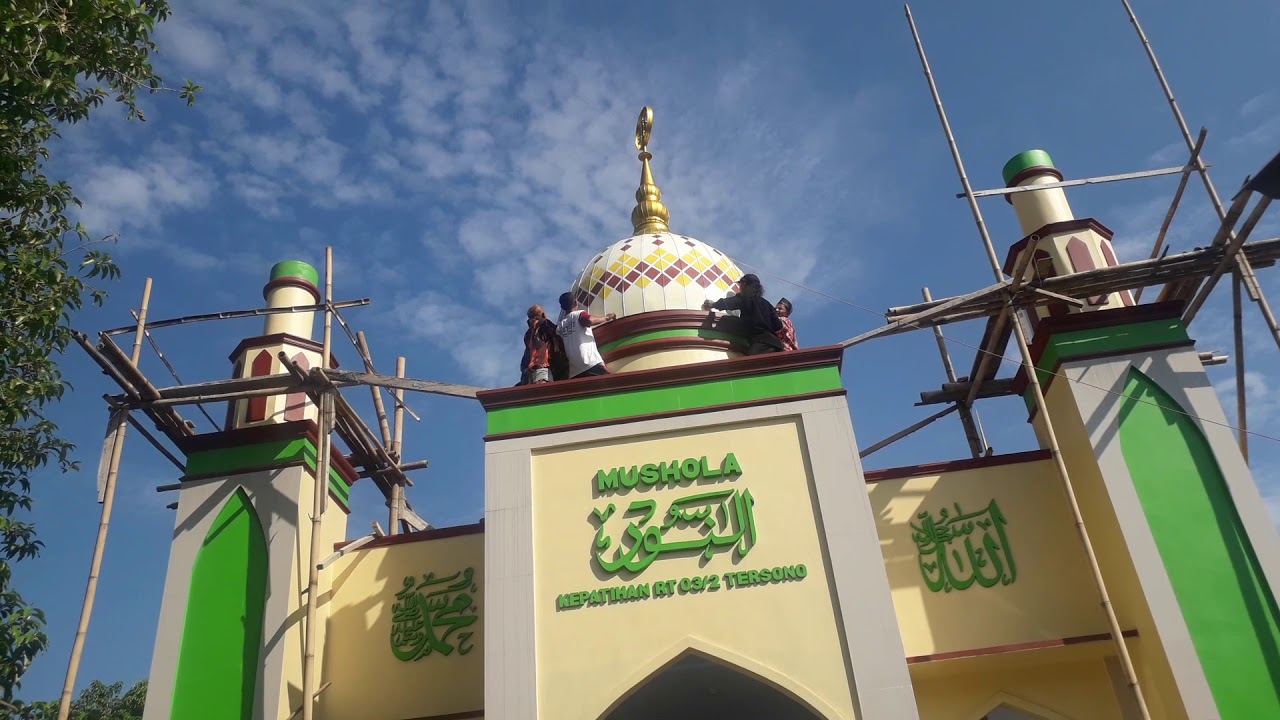 Mushola An - Nur _ Pasang Kubah