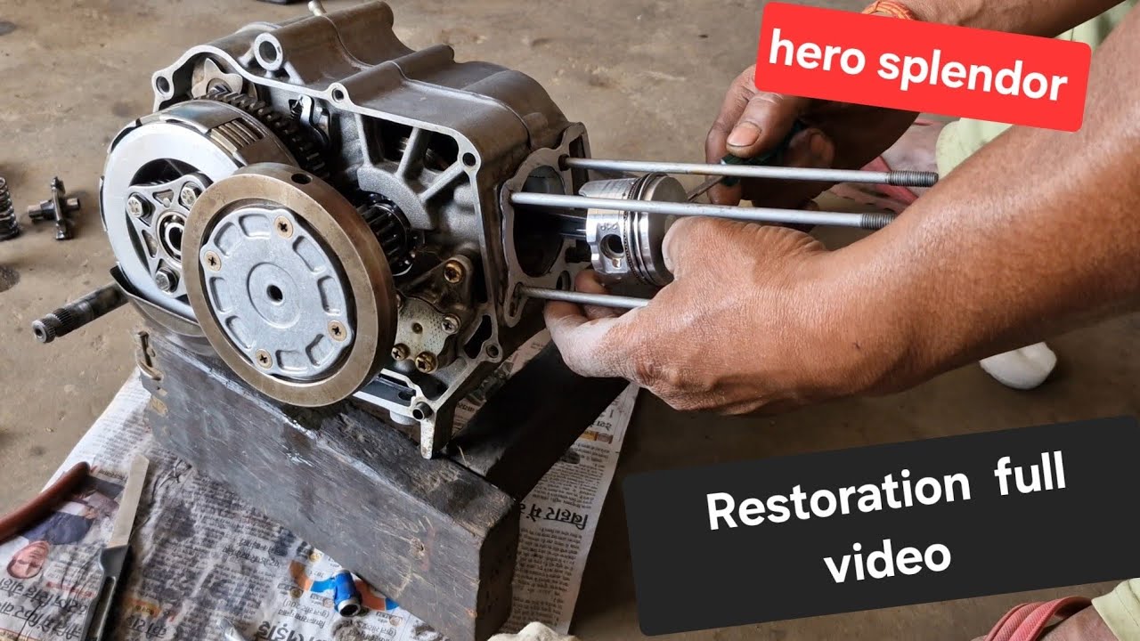 hero splendor plus ka restoration || full engine work ||