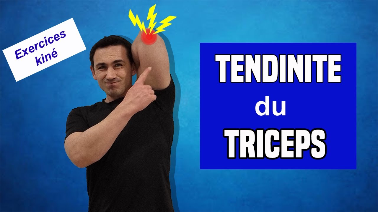 Tendinite du triceps brachial (coude) : Exercices kiné